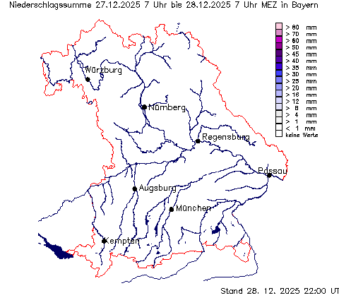 Niederschlagssumme der letzten 24 Stunden vom 28.12.2025 wurde nicht gefunden!